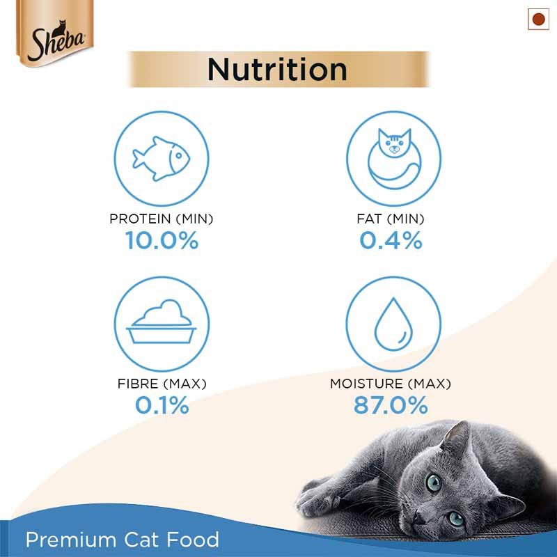 Sheba Rich Premium Adult (1+ Years) Wet Cat Food, Maguro & Bream Flavour