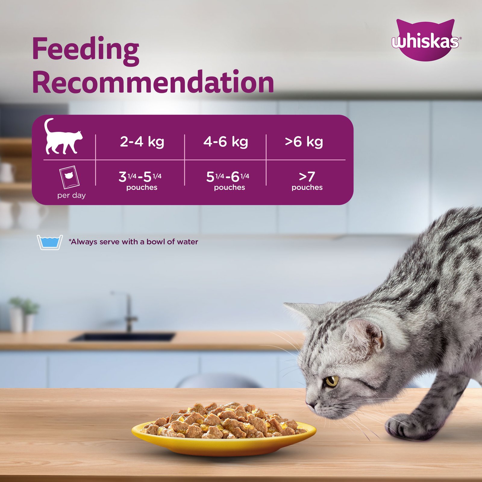 Whiskas Adult (1+ year) Wet Cat Food, Ocean Fish Flavor, 