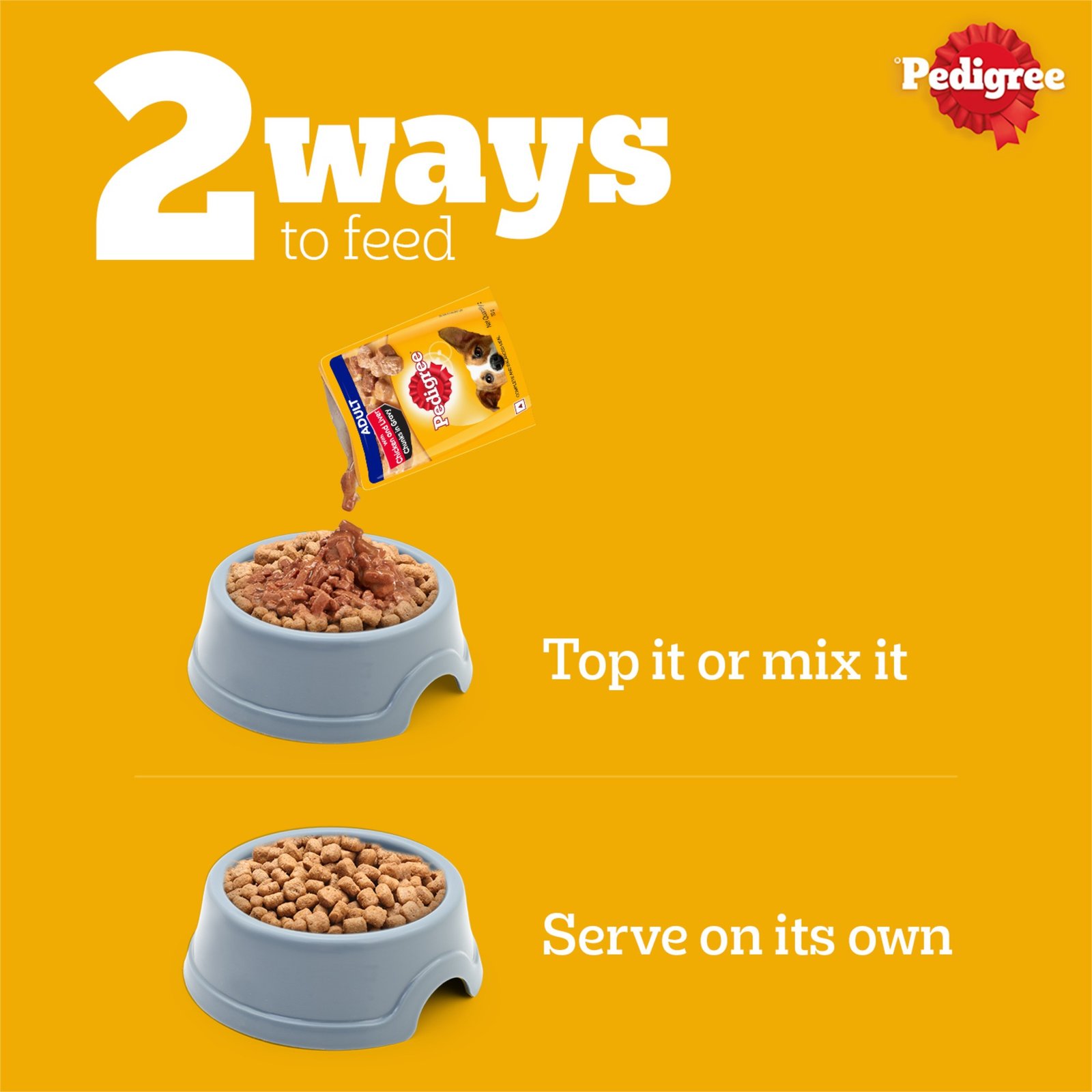 Pedigree Adult Dry Dog Food, Chicken & Vegetables, 2.8 kg