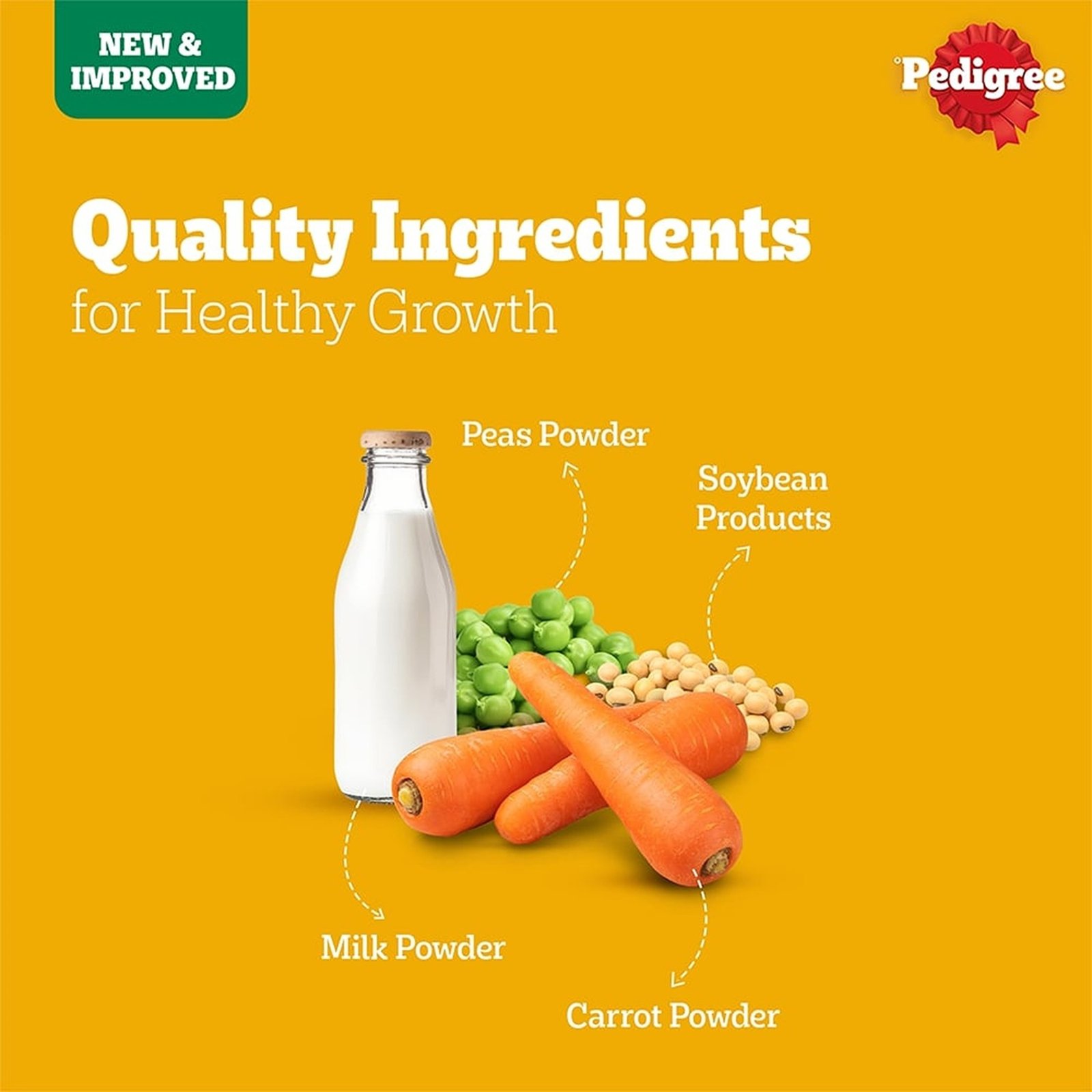 Pedigree Adult & Puppy Dry Dog Food, 100% Vegetarian, 2.8 kg