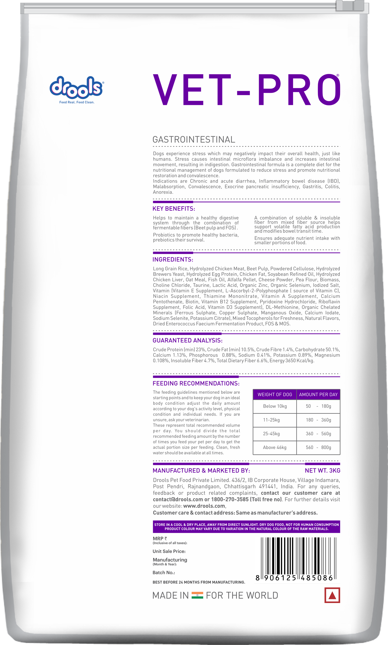 VET-PRO Gastrointestinal Dry Dog Food