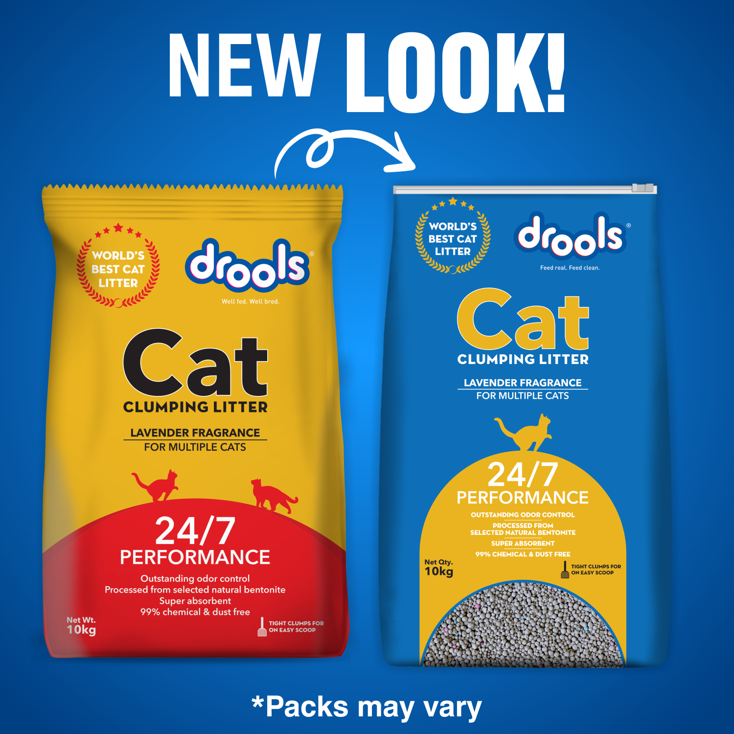 Drools Clumping Lavender Fragrance Cat Litter (For multiple cats)