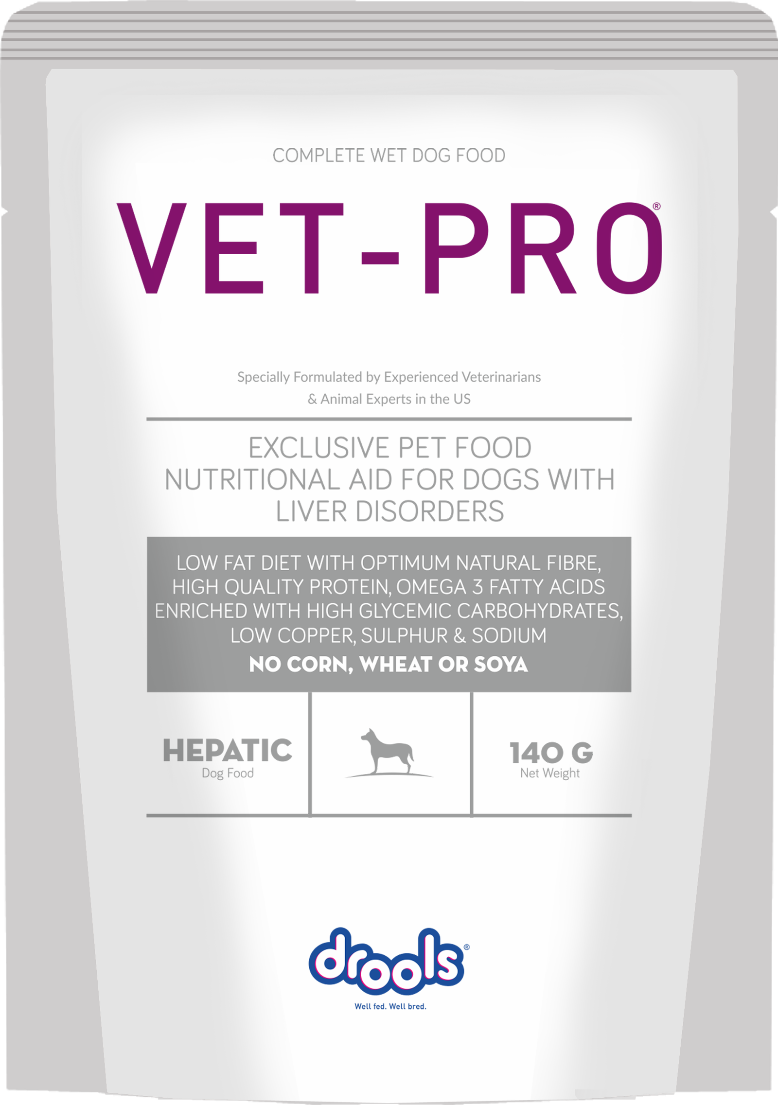 VET-PRO Hepatic Gravy Dog Wet Food