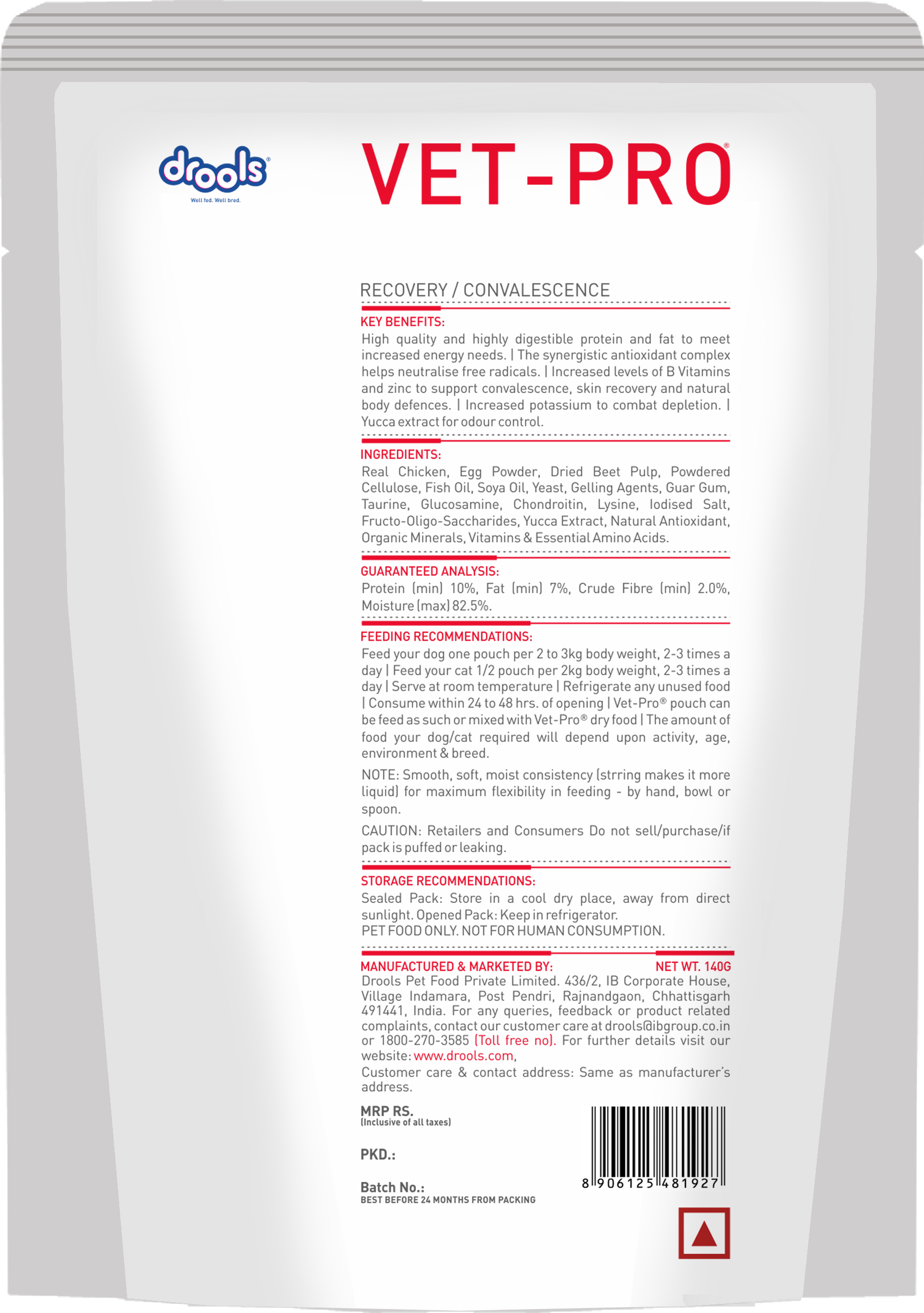 VET-PRO Recovery Gravy Wet Food