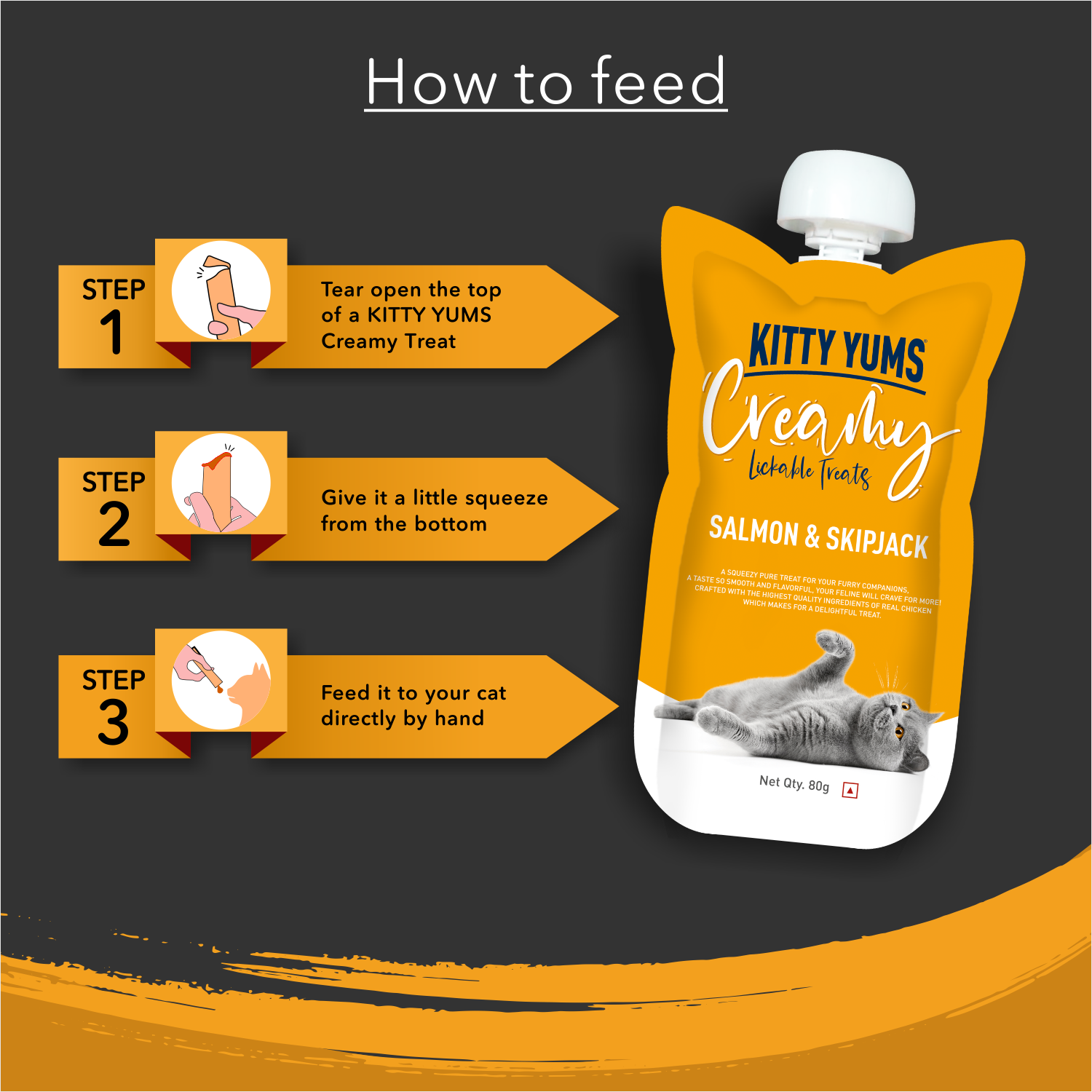 Kitty Yums Creamy Salmon & Skipjack