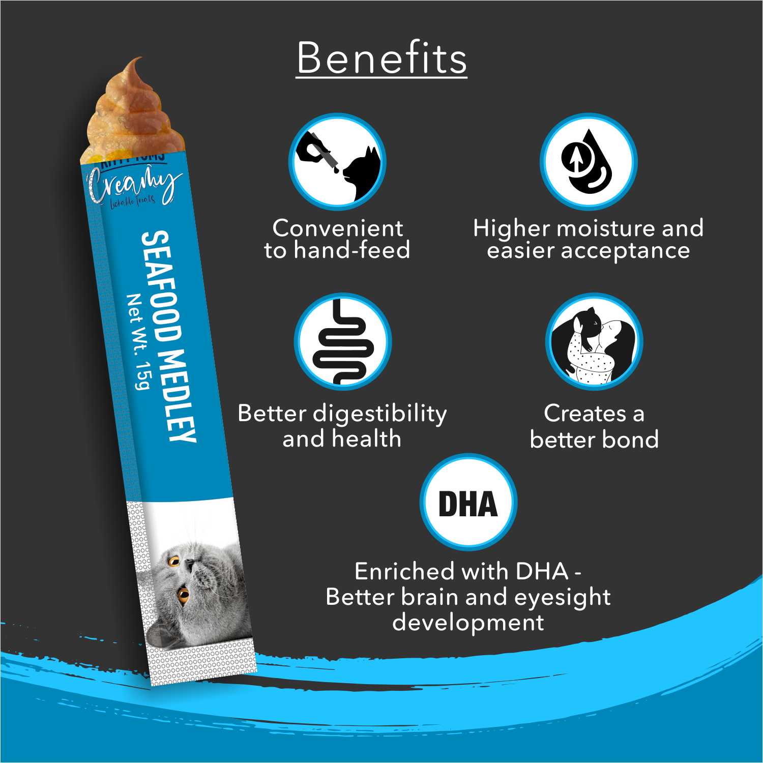 Kitty Yums Creamy Seafood Medley 