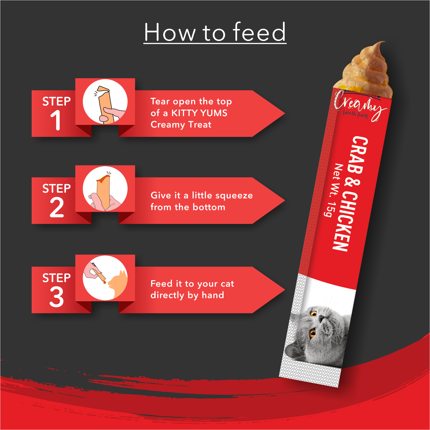 Kitty Yums Creamy Crab & Chicken