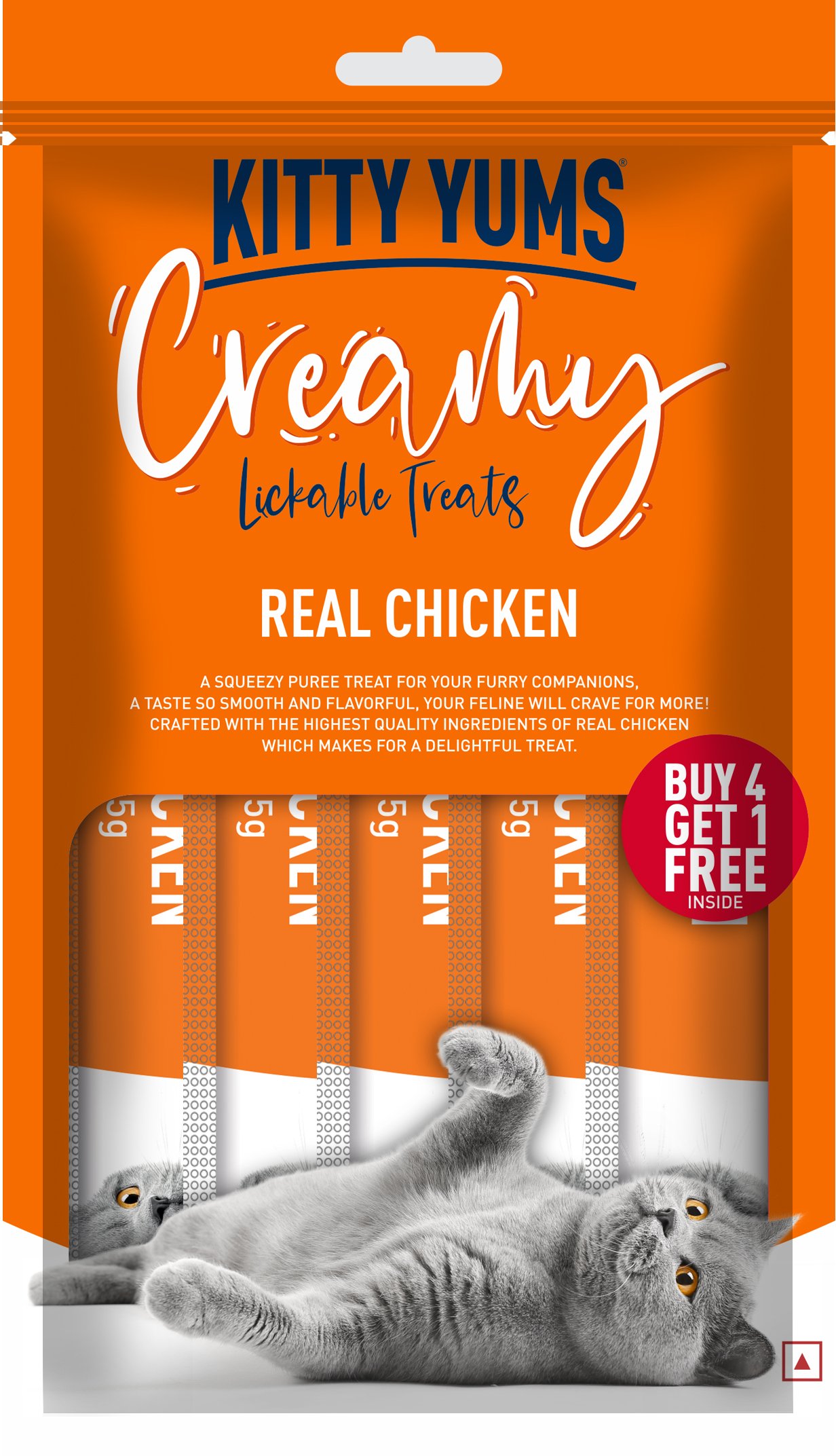 Kitty Yums Creamy Real Chicken