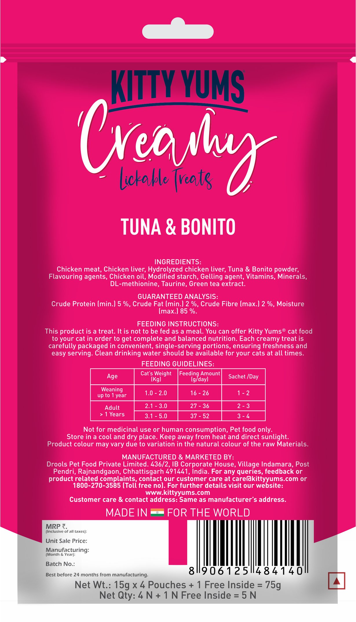 Kitty Yums Creamy Tuna & Bonito
