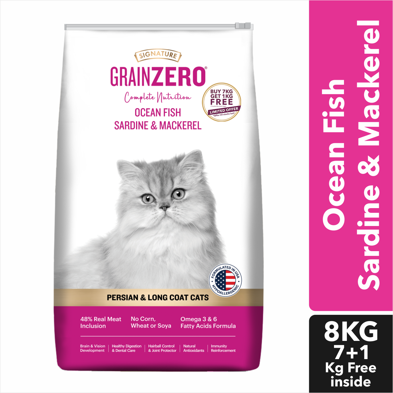 Grain Zero kitten Ocean Fish, Sardine and Mackerel Dry Cat Food