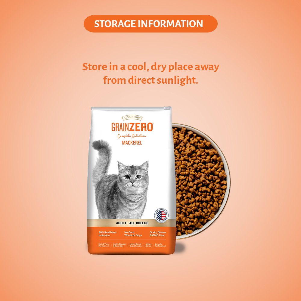 Grain Zero Mackerel, Adult dry Cat Food