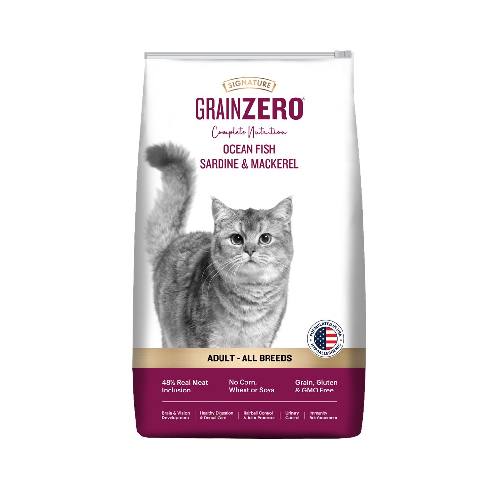 Grain Zero Ocean Fish, Sardine, and Mackerel Adult Dry Cat Food