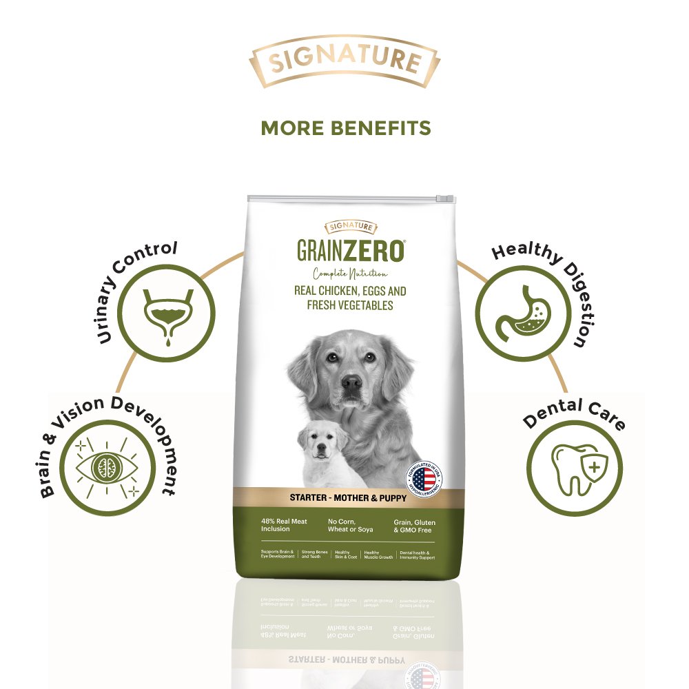 Grain Zero Real Chicken, Egg And Vegetables Starter Dry Dog Food