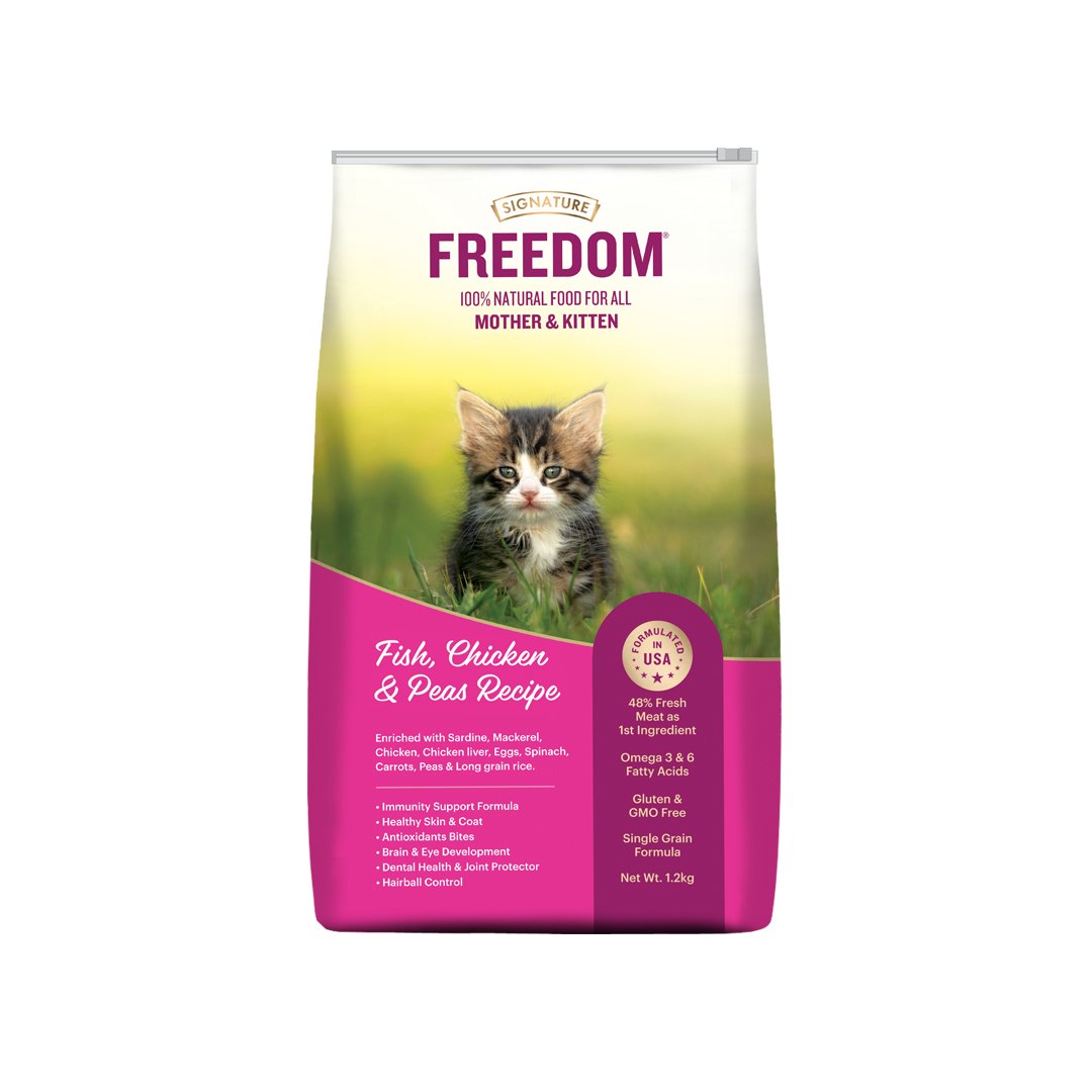 Freedom Kitten Fish,Chicken &peas Recipe Dry Cat Food