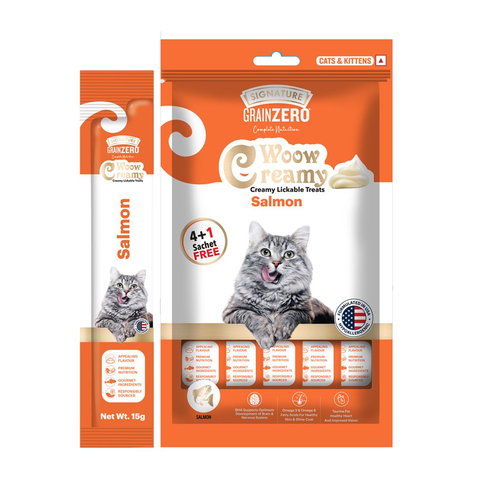 Grain Zero Creamy Lickable Cat treat Salmon