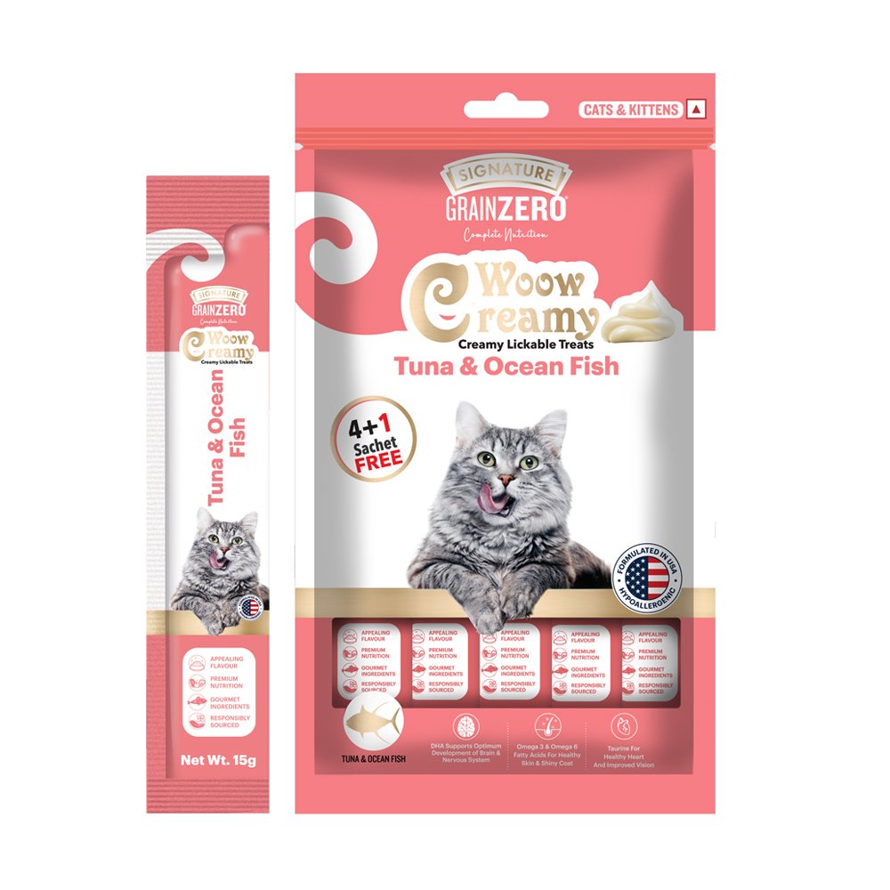 Grain Zero Creamy Lickable Cat treat Tuna & Ocean Fish