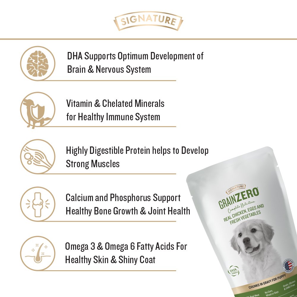 Grain Zero Real Chicken Gravy for Puppy Wet Dog Food