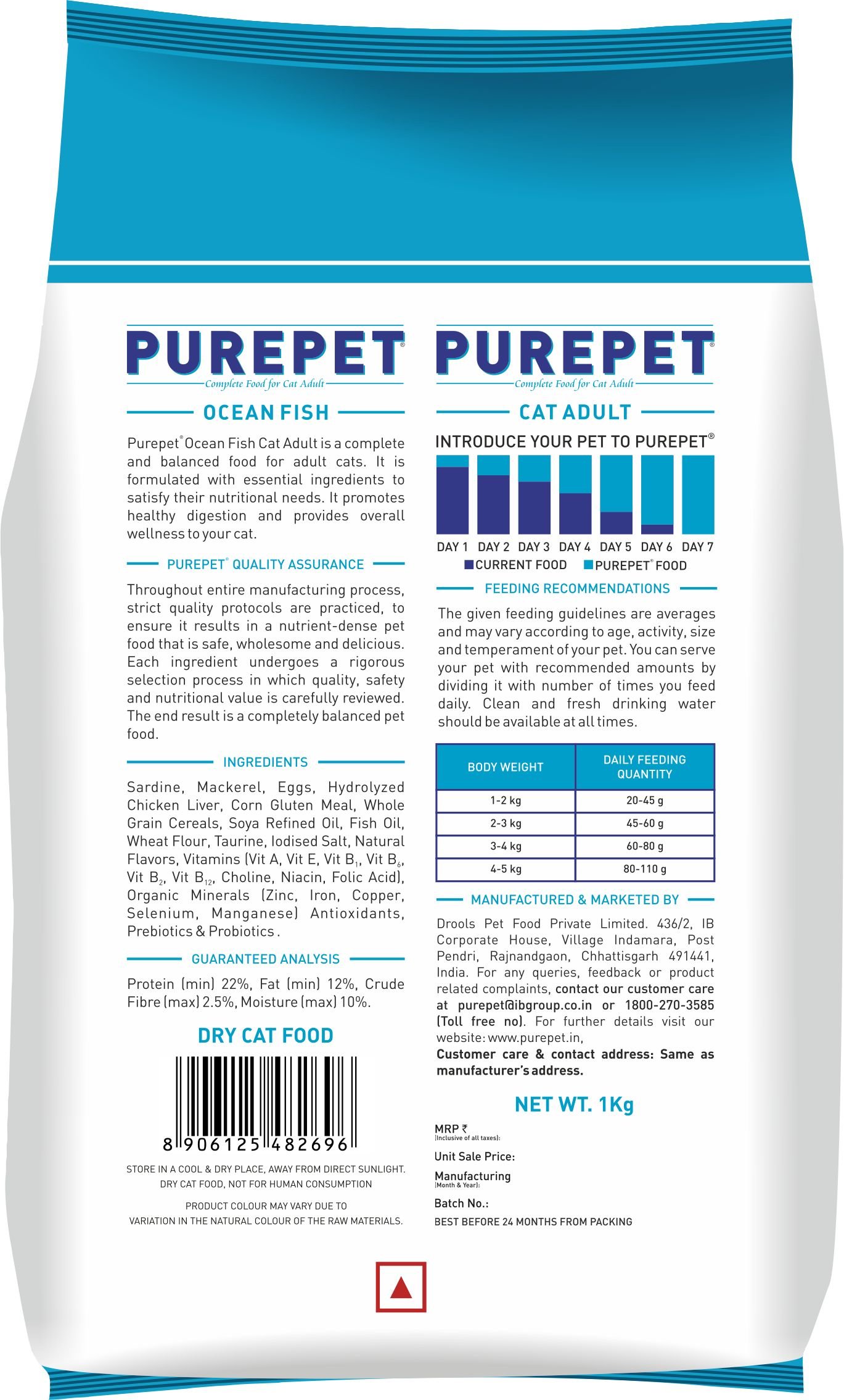 Purepet Ocean Fish Adult Cat Food