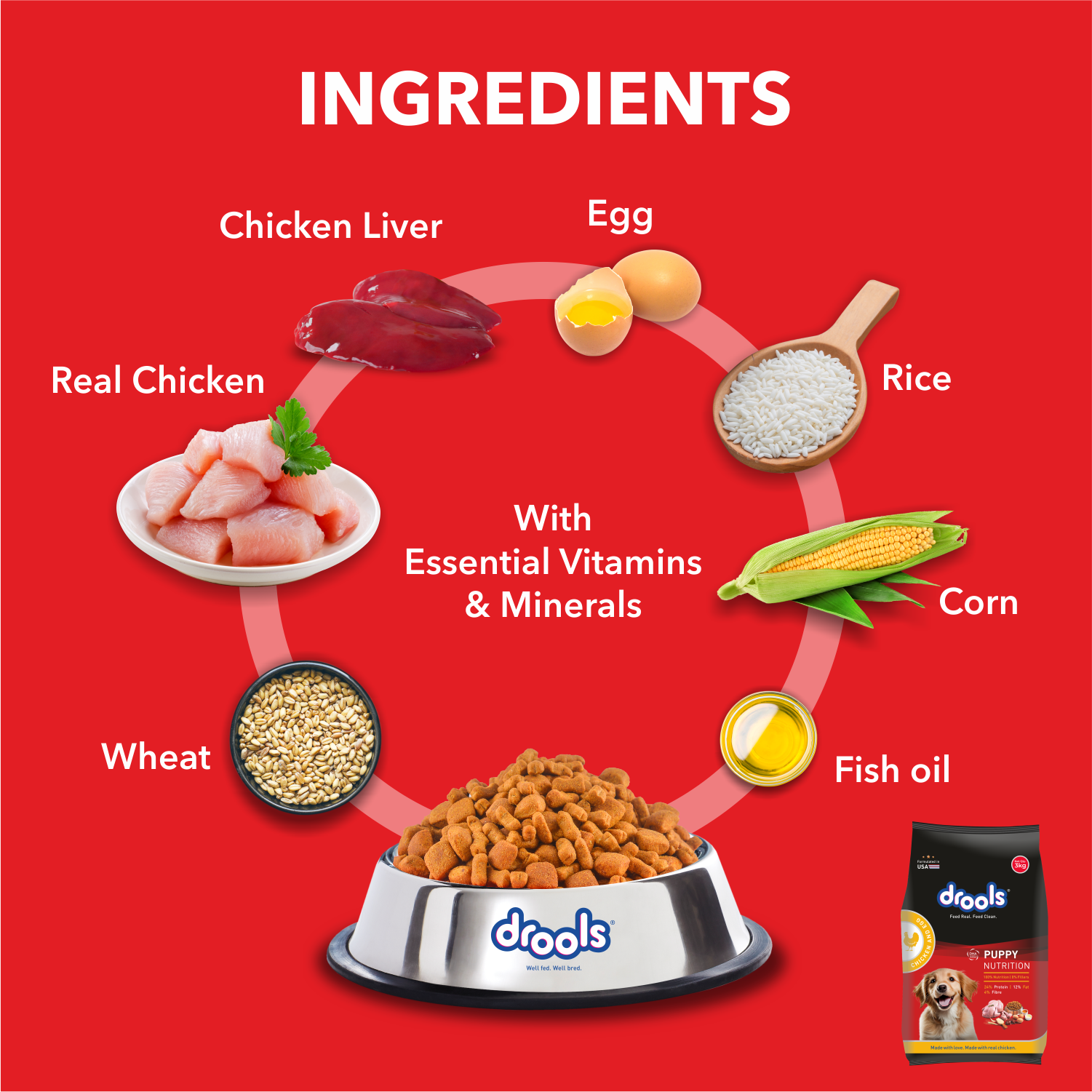 Drools Chicken and Egg Puppy