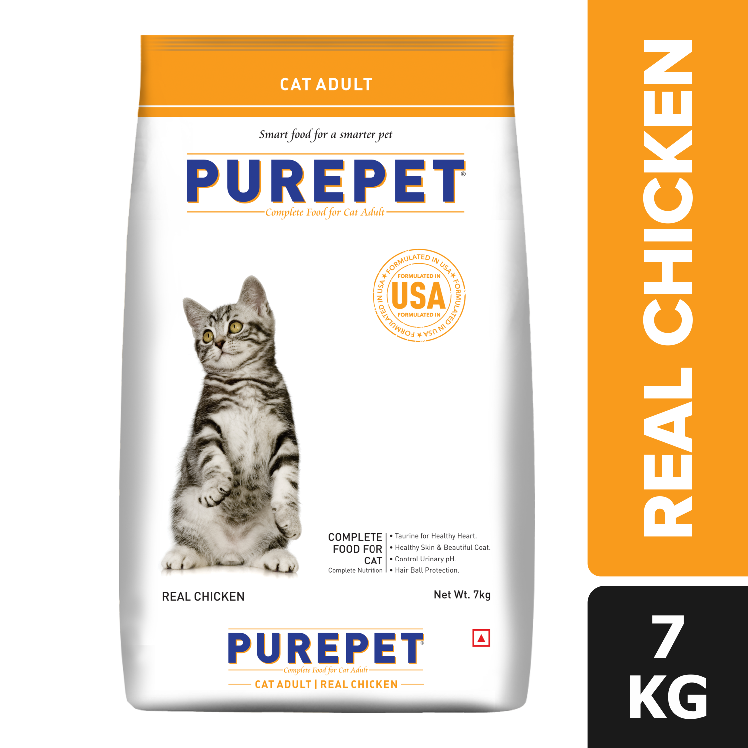 Purepet Adult Dry Cat Food Real Chicken