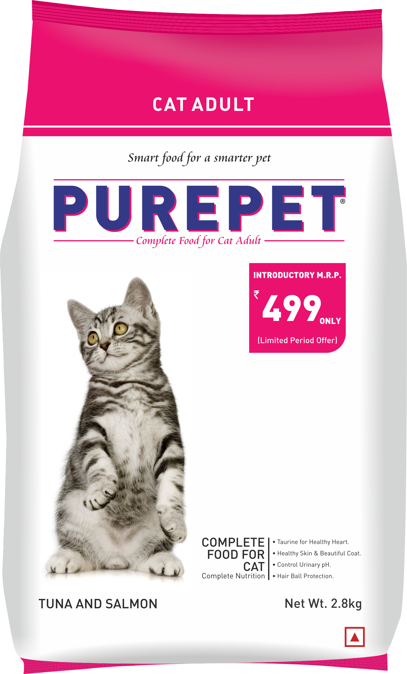 Purepet Adult Cat Food, Tuna and Salmon