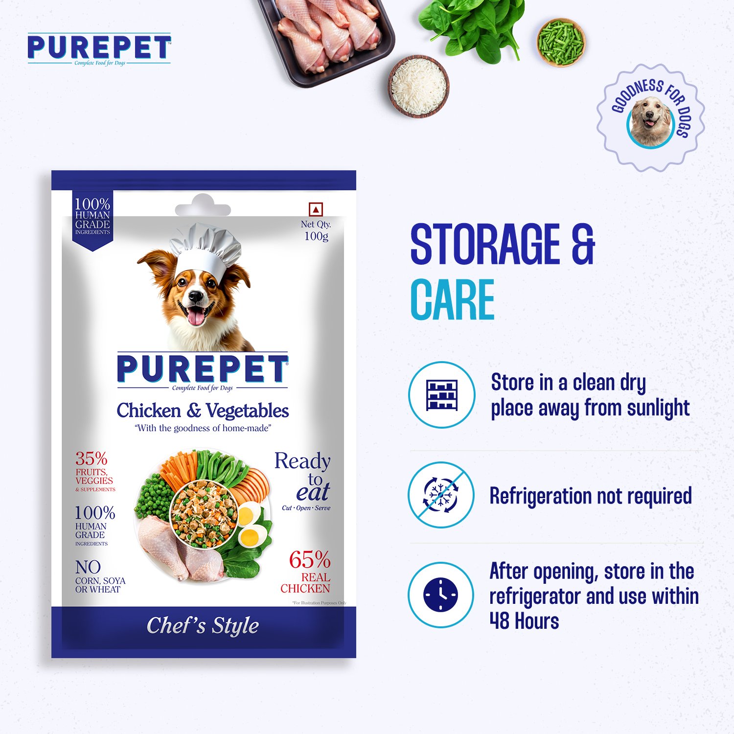 PurePet Chicken & Vegetable Fresh Dog Food