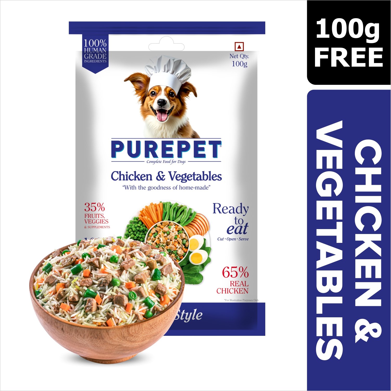 PurePet Chicken & Vegetable Fresh Dog Food