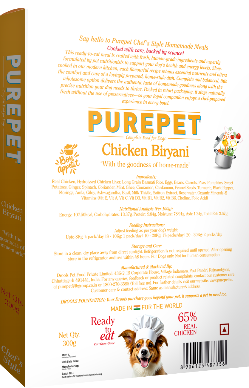 PurePet Chicken Biryani Fresh Dog Food