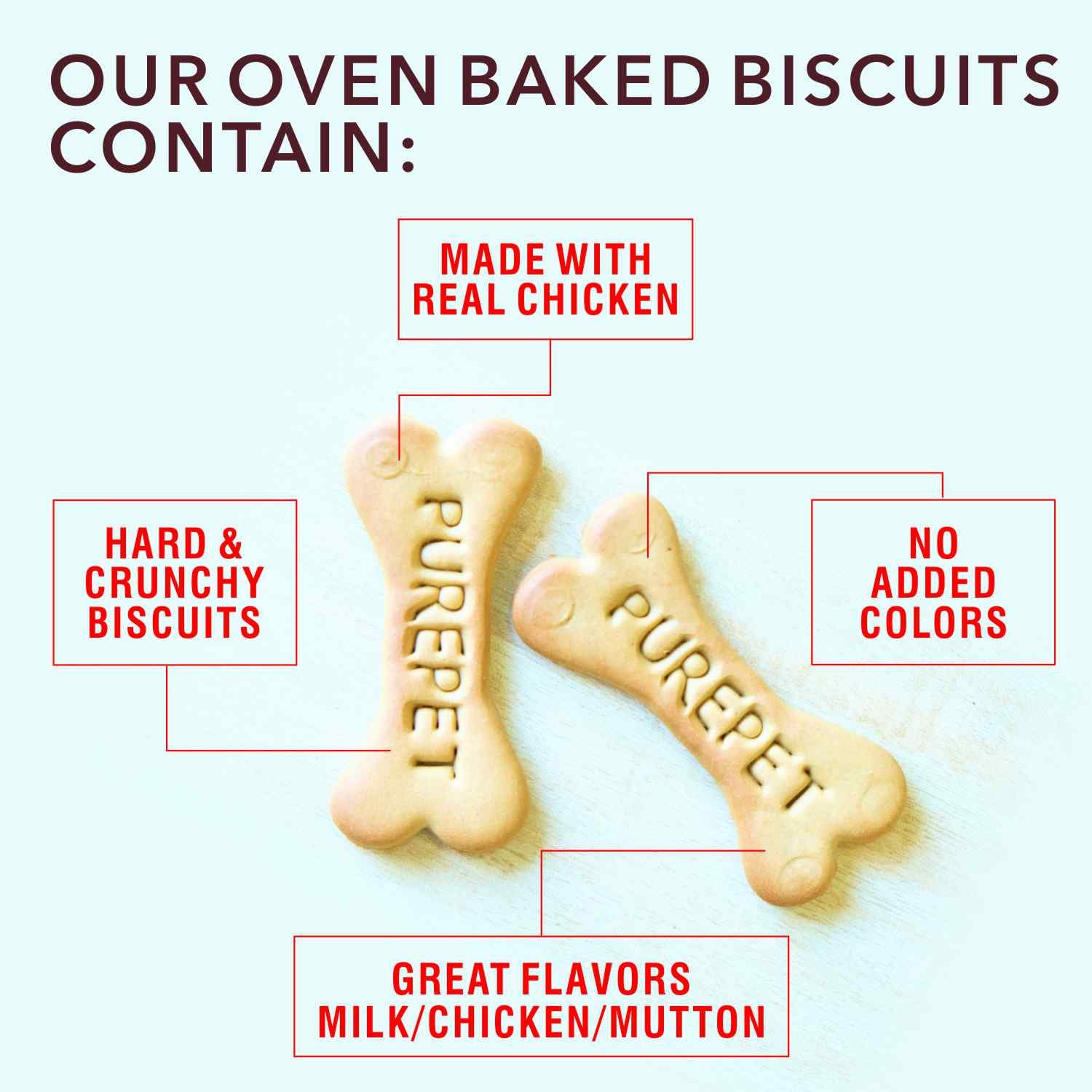 Purepet Biscuit Milk flavour , Dog Treats