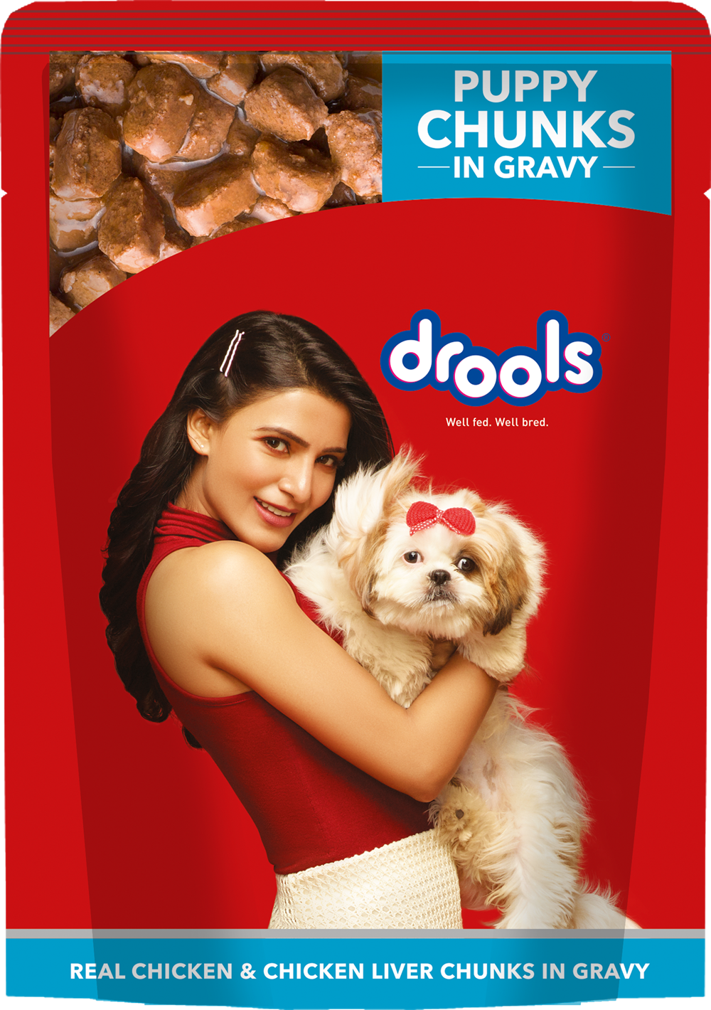 Drools Puppy Wet Dog Food, Real Chicken and Chicken Liver Chunks in Gravy