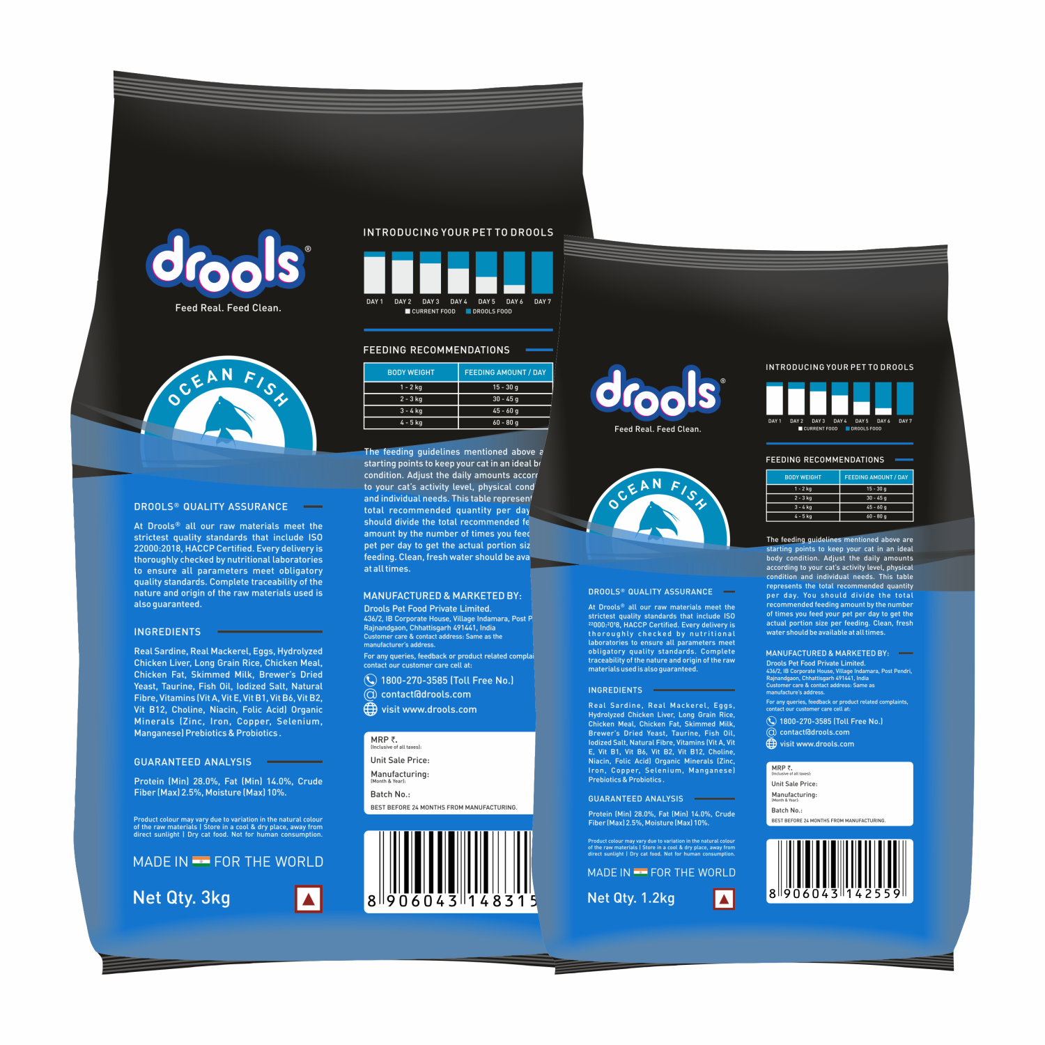 Drools Adult Dry Cat Food, Ocean Fish