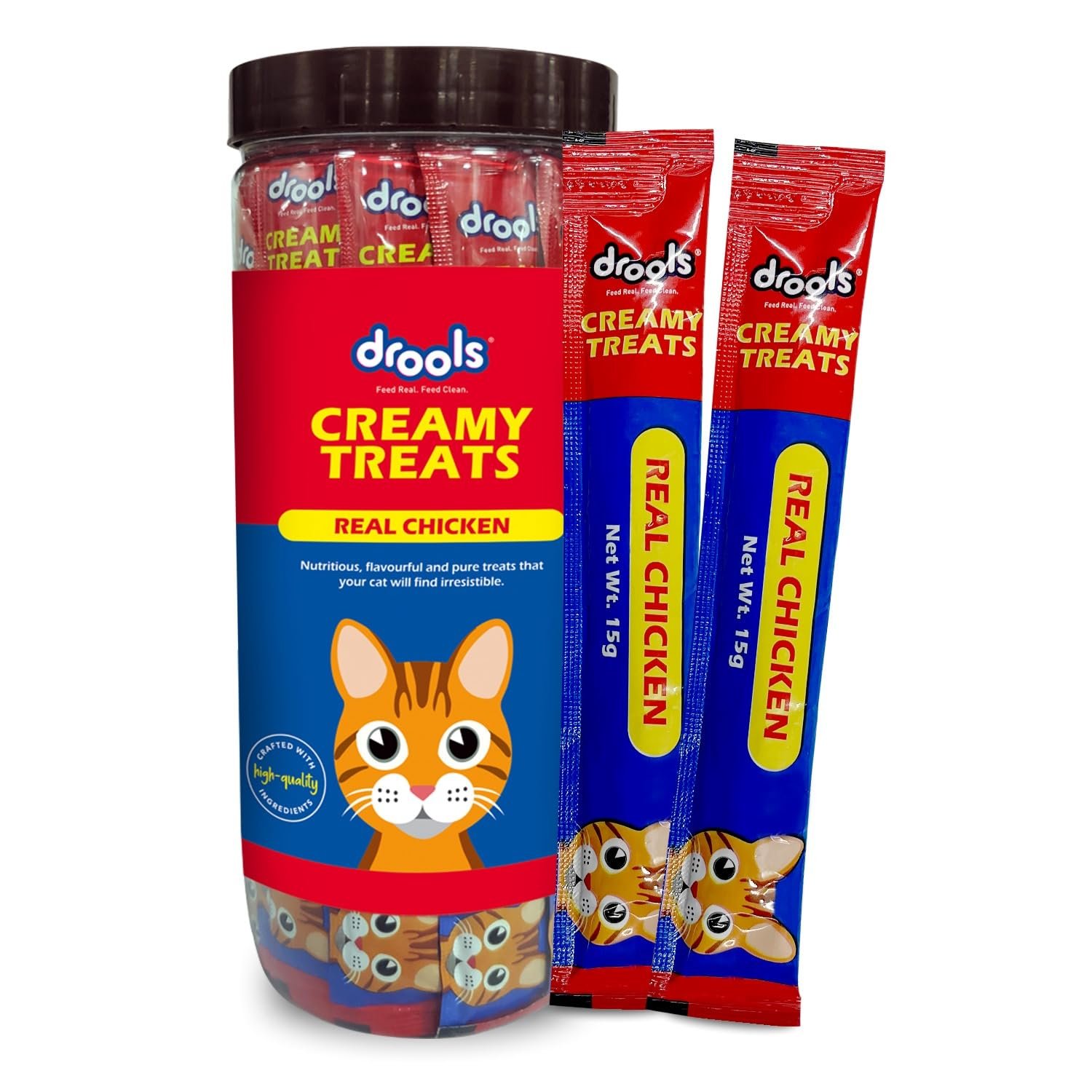 Drools Creamy cat Treats, Real Chicken