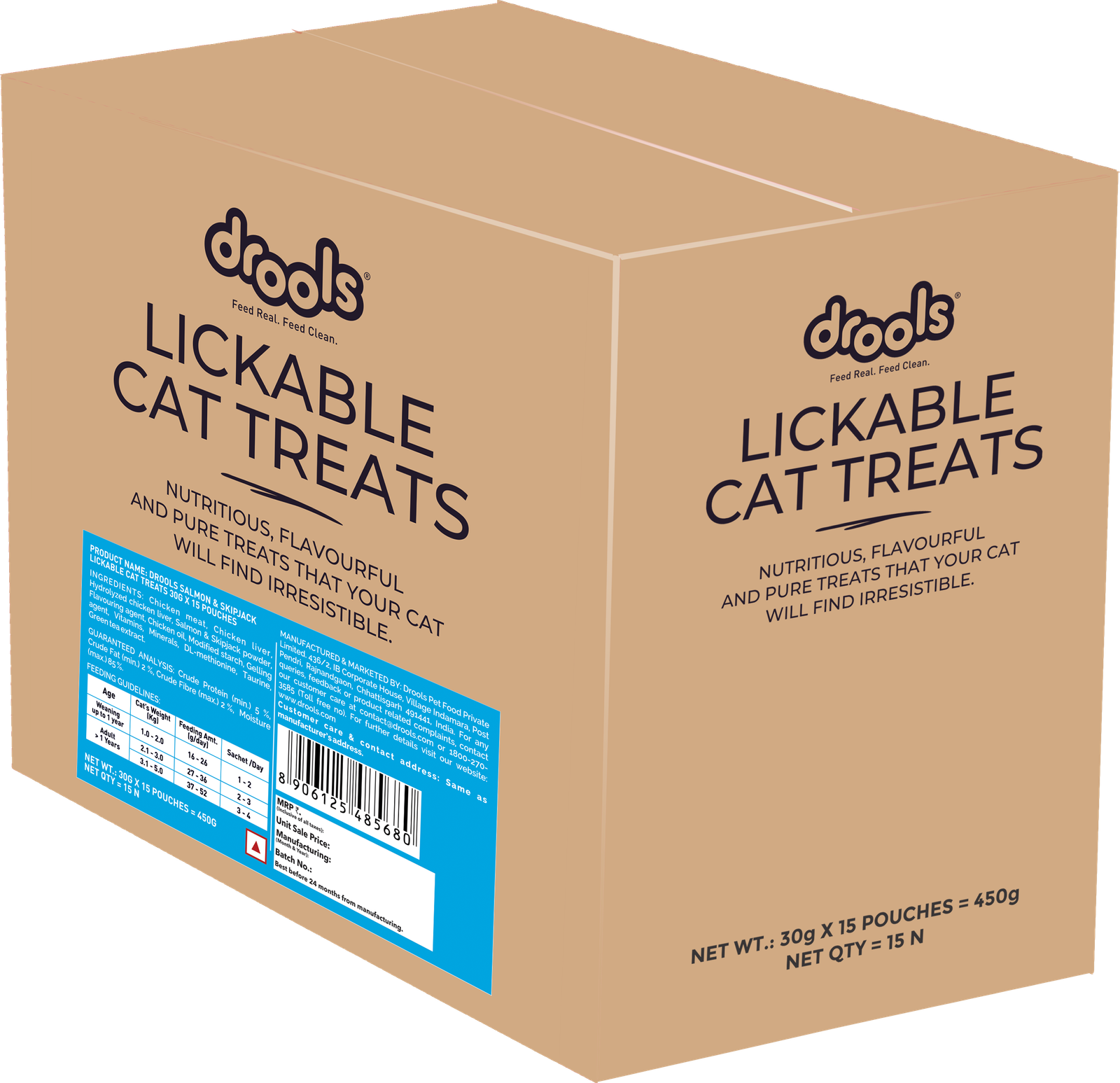Drools Creamy Creamy Lickable Cat treat Salmon & Skipjack