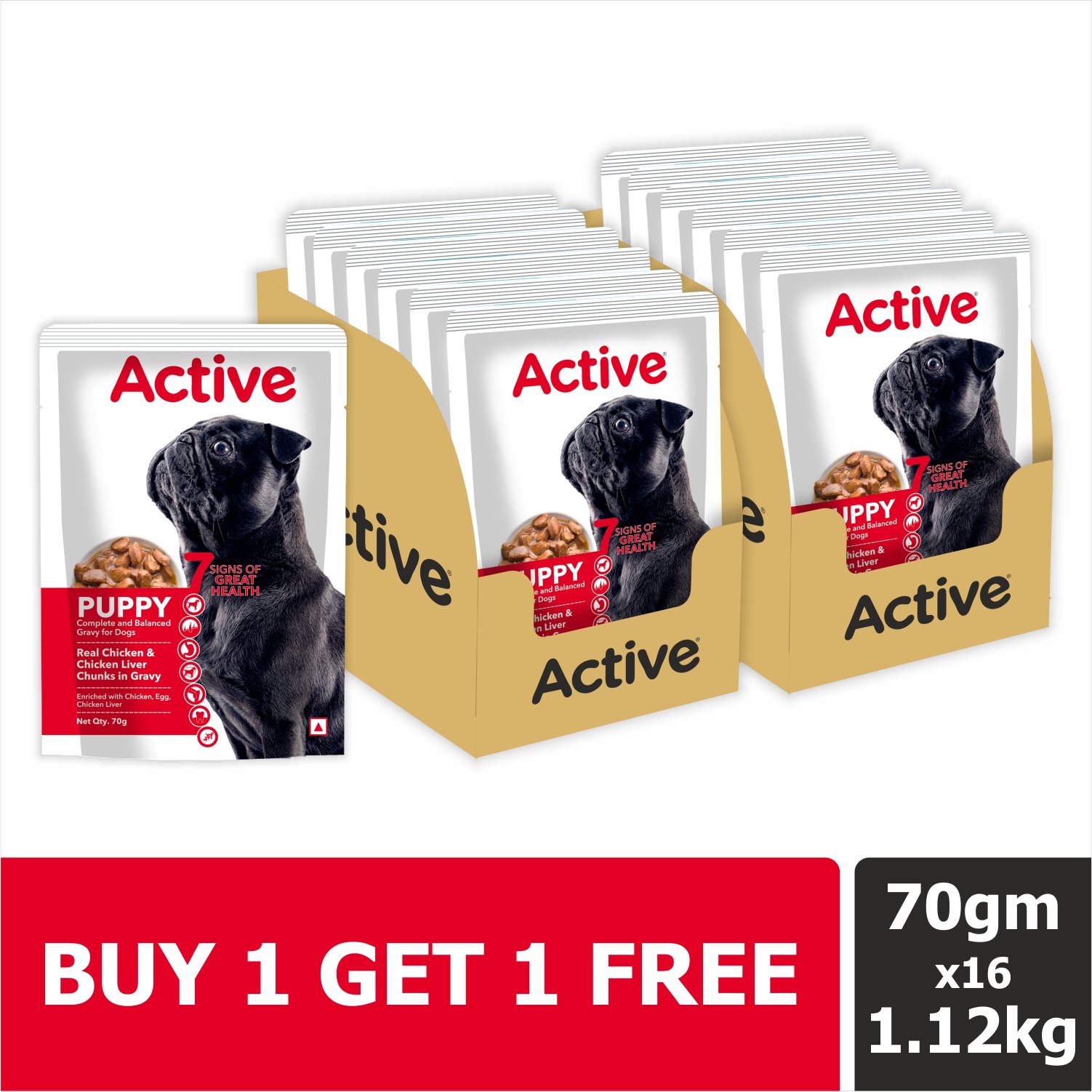 Active Puppy Gravy Wet Dog Food 