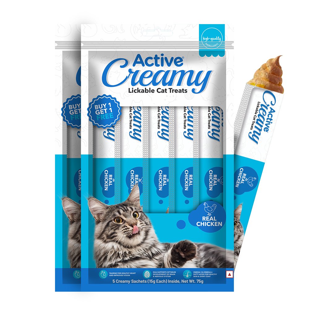 Active Creamy Likable Cat Treat, Real Chicken Flavour