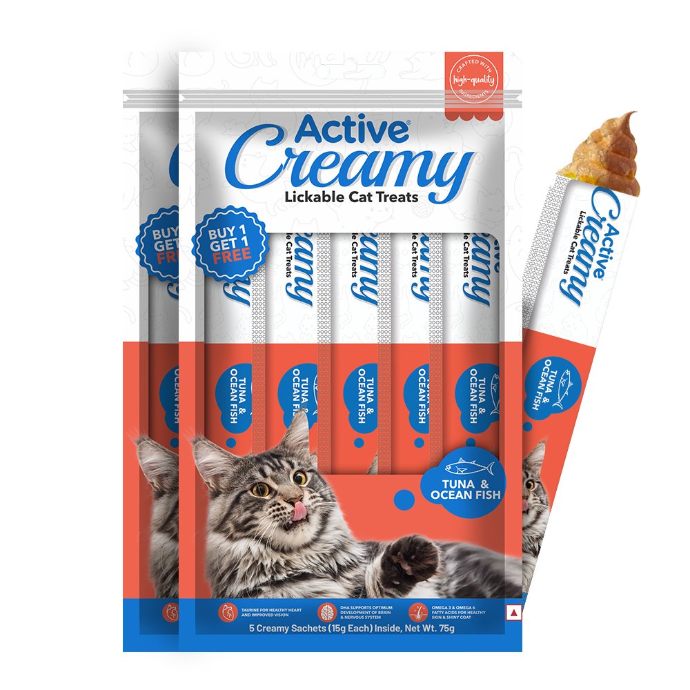 Active Creamy Likable Cat Treat, Tuna & Ocean Fish Flavour