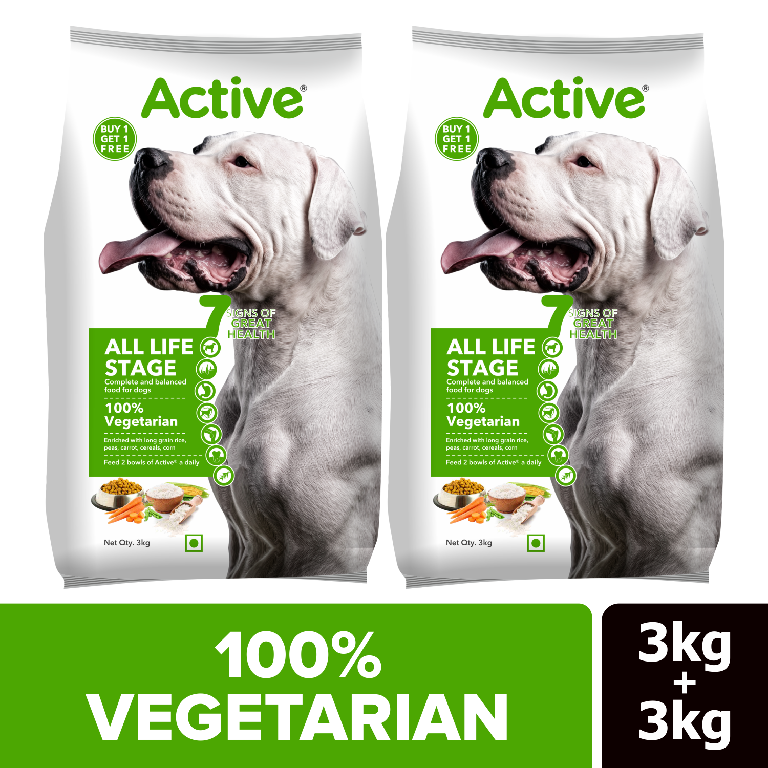 Active All Breed 100% Veg Dog Food